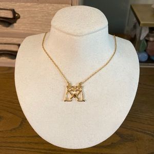 Kate spade gold double dog necklace.